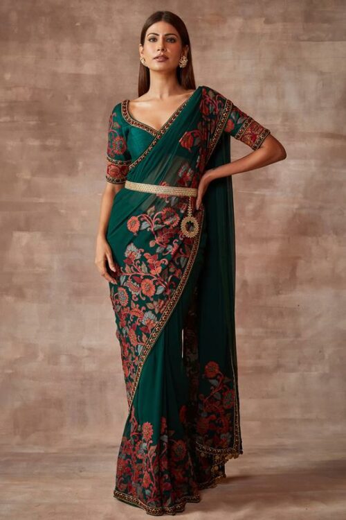 www.theindiaprint.com a new age bride must have these 5 types of sarees in her bridal trousseau designer saree