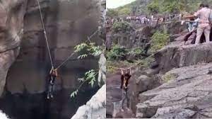 theindiaprint.com maharashtra man rescued after falling into waterfall while taking a selfie near ajanta caves download 2023 07 24t191723.489