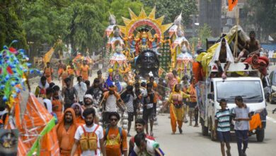www.theindiaprint.com during the kanwar yatra in uttar pradesh 5 pilgrims were electrocuted to death and many more were injured pti07 13 2023 000104b