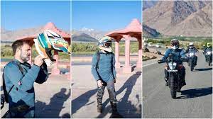 theindiaprint.com during his visit to ladakh congressman rahul gandhi rides his bike to pangong lake download 2023 08 19t214810.160