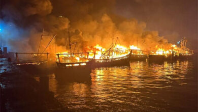 theindiaprint.com andhra pradesh nearly 40 boats gutted in fire at visakhapatnam fishing harbour