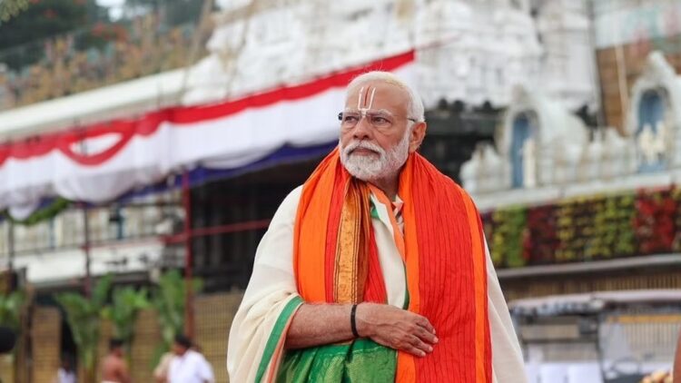 theindiaprint.com pm modi visits the tirupati temple and offers prayers for indian prosperity f 6a6f