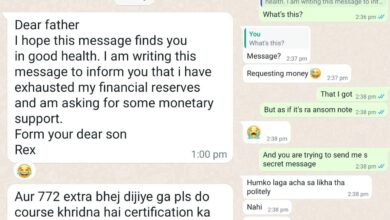 theindiaprint.com son formally asks dad for money in viral whatsapp chat 11zon
