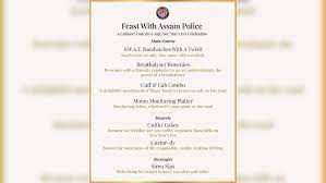 theindiaprint.com with a twist the assam police serves a delicious buffet on new years eve called br