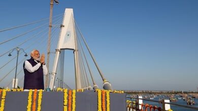 theindiaprint.com in dwarka gujarat prime minister modi opens the sudarshan setu the longest cable s