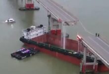 theindiaprint.com terrible cctv captures container ship smashing into guangzhou bridge killing two 1