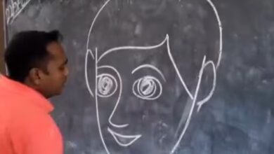 theindiaprint.com within seconds a teacher draws a face from the word boy astonishing the internet m