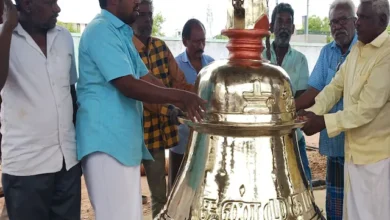 theindiaprint.com a 1400 kg bell valued at rs 45 lakh is set to be installed at the 1008 lingam temp