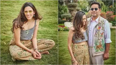 At Anant Ambani and Radhika Merchant’s pre-wedding parties, Shloka Mehta looked fierce in her crop top and leggings, which cost Rs 8.75 lakh