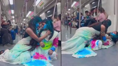 theindiaprint.com delhi metro cringe inducing video shows women sleeping over each other during thei