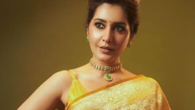 theindiaprint.com in a golden saree actress raashii khanna radiates elegance img 2 2024 03 28t135943