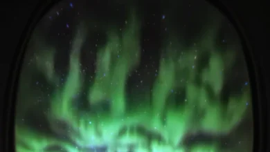 theindiaprint.com pilot captures amazing northern lights view internet dubbed it a magical world unt