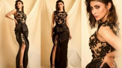 theindiaprint.com sexy see gorgeous photos as mouni roy shows off her curves in a thigh high slit go