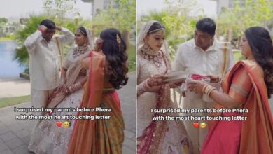 theindiaprint.com this heartwarming video shows an indian bride surprising her parents with a handwr