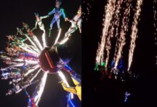 theindiaprint.com us skydivers brighten the night in arizona sending locals into a frenzy as they mi