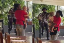 theindiaprint.com watch a waitress calms a customers toddler and assists with a peaceful meal image