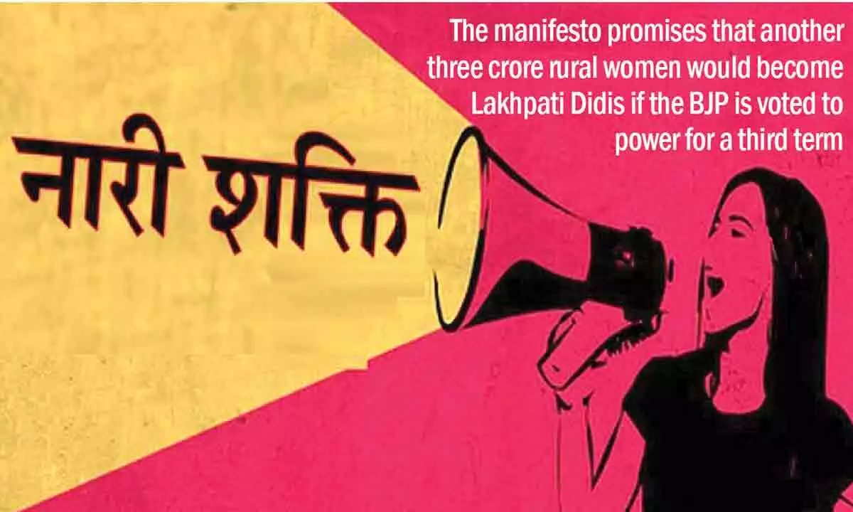 New Delhi: The BJP manifesto promises Nari Shakti a significant boost