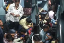 theindiaprint.com no sleep in sleeper coach a viral video shows passengers without tickets sitting o