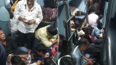 theindiaprint.com no sleep in sleeper coach a viral video shows passengers without tickets sitting o