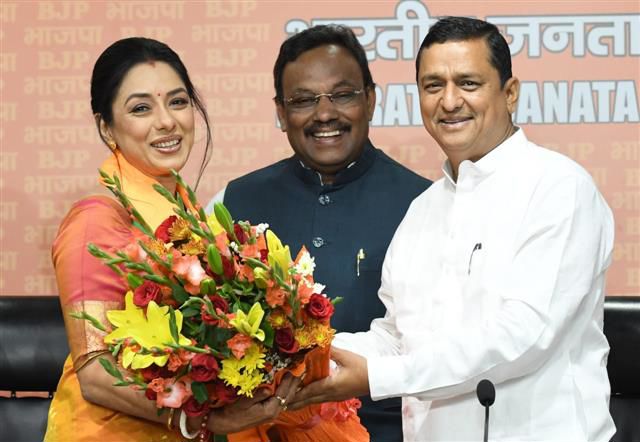 Star of “Anupama,” Rupali Ganguly, joins the BJP